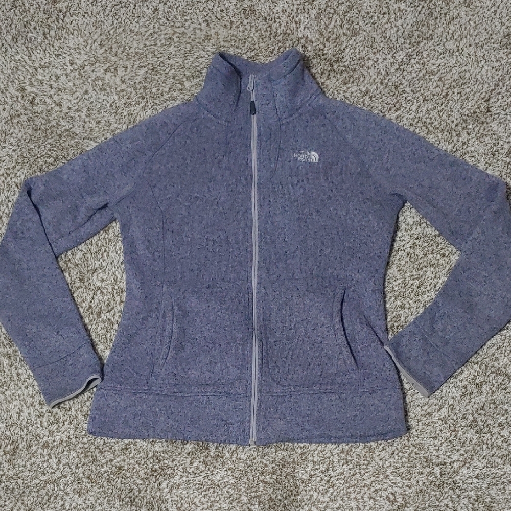 The North Face Women's Heather Purple Fleece Jacket Size M